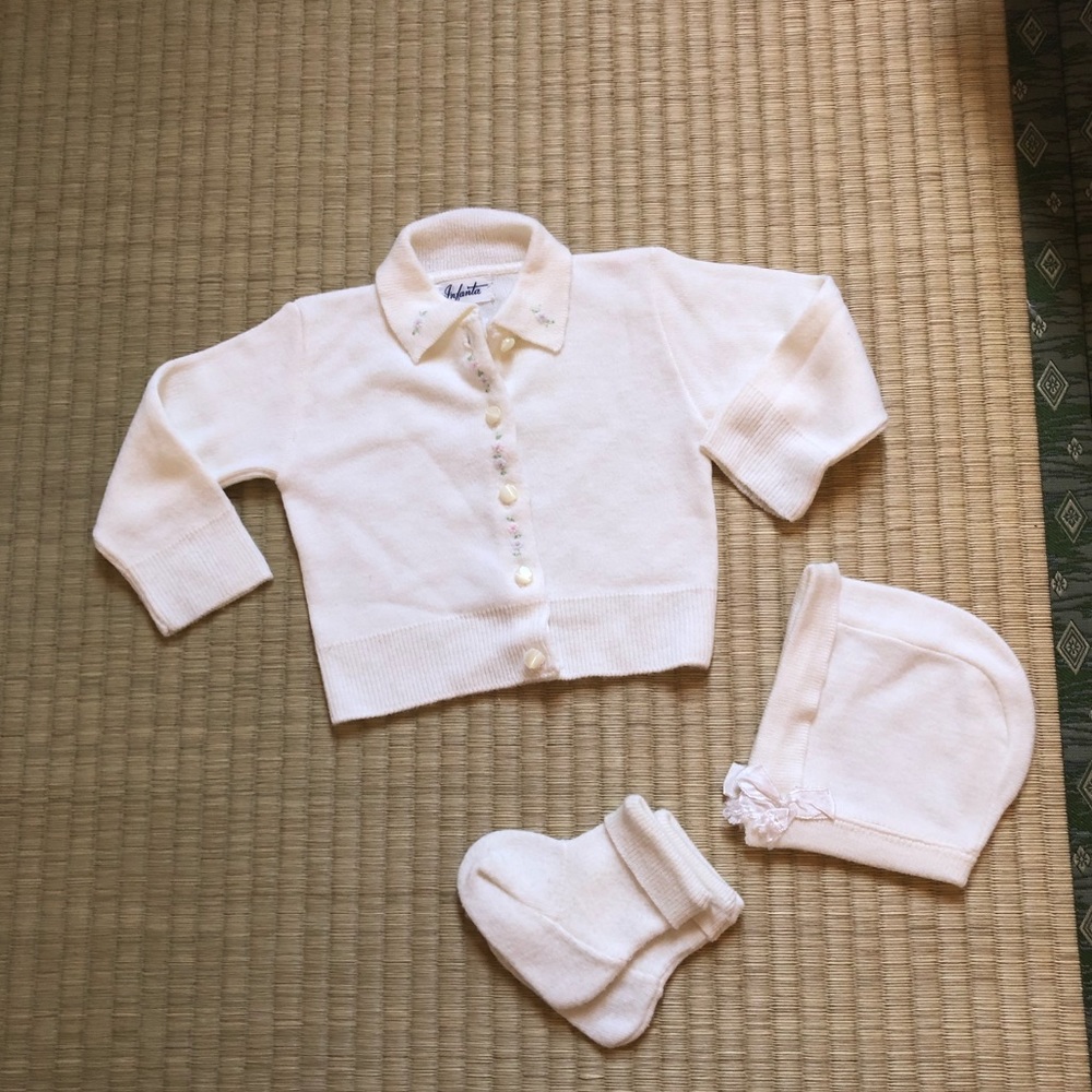 Vintage Newborn Sweater Set